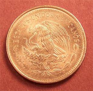 Mexico 1 Peso Coin 1986 Jose Morelos Eagle Serpent Nickel EF AU  
