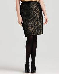 Jones New York Collection Lace Skirt Black $149  