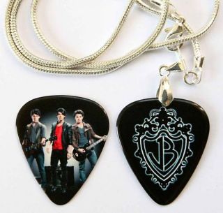 Jonas Brothers Pick Necklace Free Matching Plectrum  