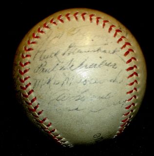 1944 New York Yankees 27 Signatures Signed Ball Yankeee Collectors Must L K  