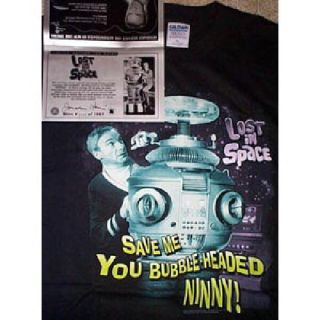 Jonathan Harris Lost in Space T Shirt Autograph  