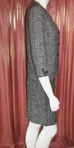 Vintage 1960s Butte Knit 100 Wool Skirt Suit  