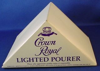 Boxed Crown Royal Lighted Pourer Joseph E Seagram Sons  