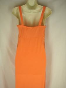 Size M Jonathan Martin Long Orange Jersey Maxi Dress Sleeveless 8 10 310  