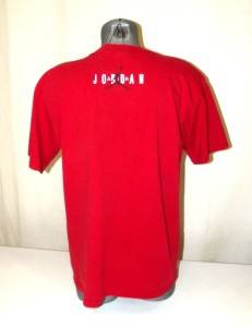 VINTAGE Michael Jordan AIR JORDAN Red Nike Mens Chicago Bulls T Shirt Medium  