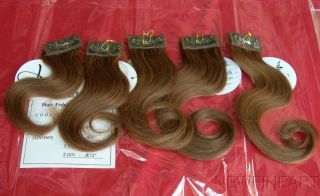 Medium Brown 2 Sets x 2 Jose Eber Human Hair Extension Clip on in Raquel Welch  