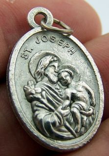 Needzo PLC 1 St Saint Joseph w Jesus Christ Child Pray for Us Devotional Medal  