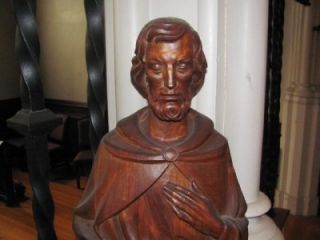 Hand Carved Religious St Joseph Wood Statue 11CC78  