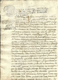 RARE 18thC Spanish Colonial Document Peru 1775  