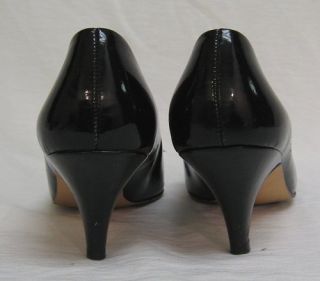 Vtg Joyce Glam Black Patent Leather Shoe Pump 7 5 Cute  