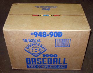 1990 Bowman Baseball Christmas Factory Set Case 16  