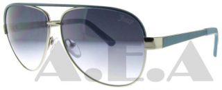 Juicy Couture Regal s 6lb Gun Blue Aviator Sunglasses  
