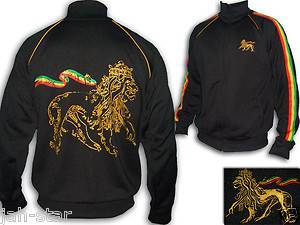 Rasta Jacket Jumper Reggae Conquering Lion of Judah Polyester AU  
