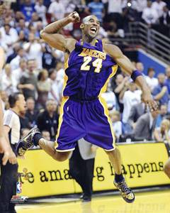 Kobe Bryant LAKERS JOY 2009 NBA Champion Poster Print  