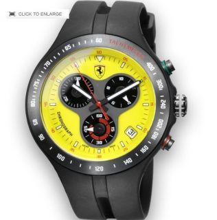 Ferrari Mens 150th Anniversary Jumbo Giallo Modena Chronograph Watch
