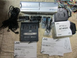 JVC 12 DISC CD CHANGER MODEL #KD MK77 Controller Amplifier Remote #KS