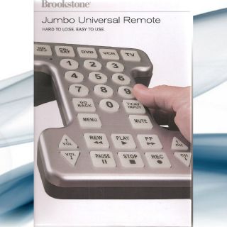 Brookstone 83594 SKU New Jumbo Universal Remote Control