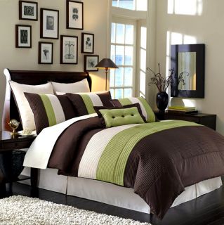 Complete 8 or 12 Piece Comforter Sheets Bed Set in Full Queen King Cal