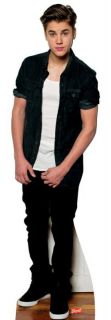 NEW JUSTIN BIEBER LONG HAIR LIFESIZE CARDBOARD STANDEE STAND UP