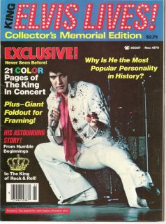 King Elvis Lives Collectors Memorial Edition,21 Color Pages Of The