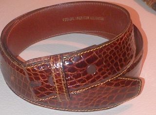 Barry Kieselstein Cord Alligator Leather Belt
