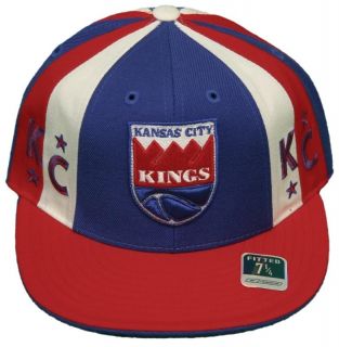 New Kansas City Kings Reebok Kolors Flatbill Fitted Hat Embroidered