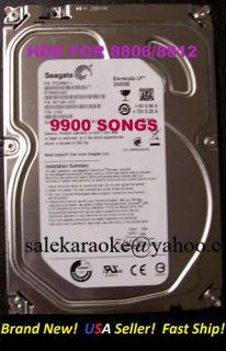New 2TB Harddrive Vietnamese English Karaoke for Jukebox KHP8806 8807