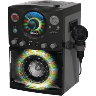 Top Loading CDG Karaoke System Karaoke Machine w/ Disco Light Party