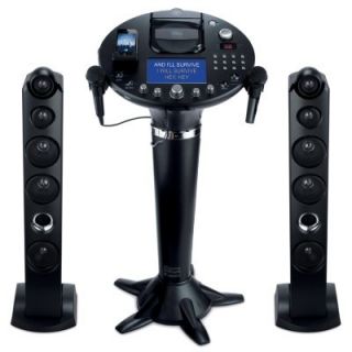 Singing Machine Pedestal CD G Karaoke Player w iPod Dock 7 LCD Color