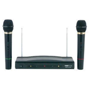 Wireless Microphone Dual Pack Karaoke PA System 2 Mic System
