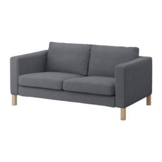 IKEA KARLSTAD Loveseat Slipcover GREY Slip Cover 2 seat sofa Korndal
