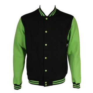 Urban Classics College Varsity Jacket Black Green