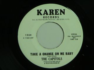 The Capitols Take A Chance on Me Baby Karen M DJ Hear Soundclip