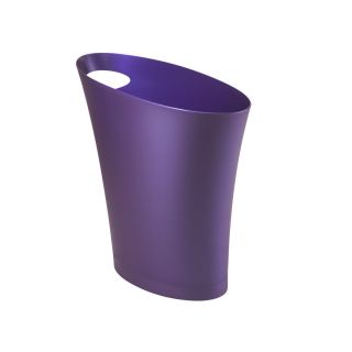 Modern Contemporary Karim Rashid Purple Polypropylene 2 Gallon Trash