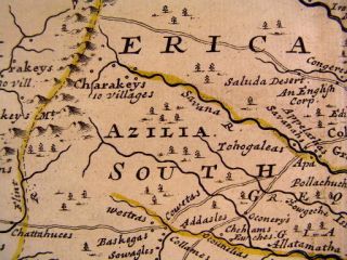 North South Carolina Florida 1732 Moll with Azilia Colony