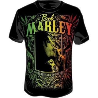 New Bob Marley Kaya Now Jumbo Mens T Shirt Black