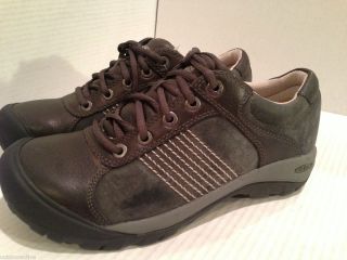 New MENS Keen US 9 EU 42 FINLAY GARGOYLE GREY Leather Lace Up Casual