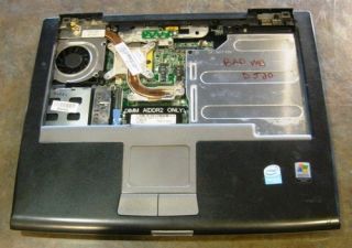Dell Latitude D520 Motherboard and Bottom Casing