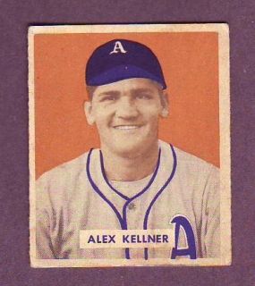 1949 Bowman Alex Kellner Athletics High 222 EX
