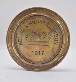 in Brass of A Nautical Pocket Calendar Compass Kelvin Hughes