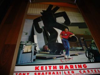 Keith Haring Signed Poster