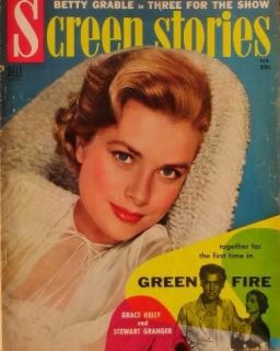 Screen Stories 1955 Movie Mag Grace Kelly E146
