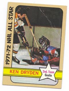 1972 73 Topps 127 Canadiens Ken Dryden as 2nd Year