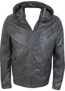 New Kenneth Cole New York Mens Summer Jacket hoodie Windbreaker Black