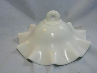 Antique Kerosene Oil Lamp White Glass Smoke Bell