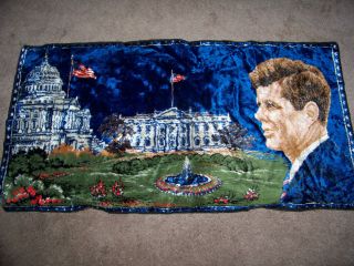 John F Kennedy Wall Tapestry Rug JFK President Hanging Carpet