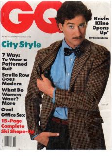 Gentlemens Quarterly GQ 1987 November Kevin Kline