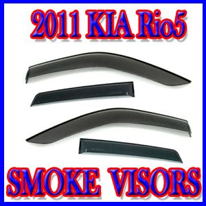 Smoke Window Visor 4pcs for 2011 Kia RIO5 5DOOR