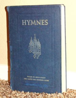 Hymnes Hymns LDS Mormon French Hymn Book 1954 RARE Vintage