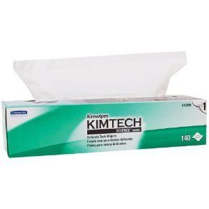 Kimtech 34256 White KimWipes Delicate Task Wipers in Pop Up Box